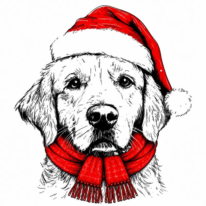 Santa Paws Christmas Dog Sweatshirt, 50 Dog Breeds in Festive Santa Hat Sweatshirt, Dog Lover Shirt, Funny Christmas Gift Sweatshirt
